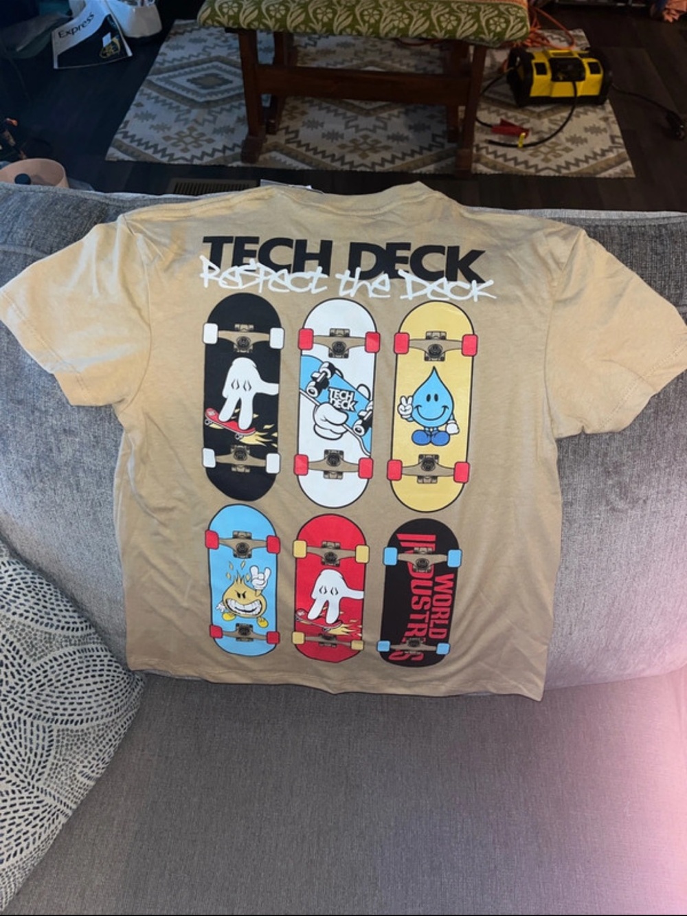 Tech Deck 'Respect the Deck' Tan Graphic Tee